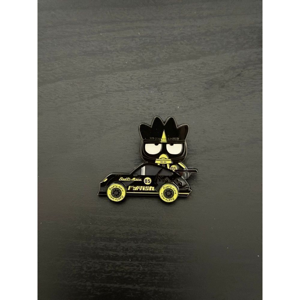 Loungefly Sanrio Hello Kitty and Friends Badtz Maru Race Car Enamel Pin
